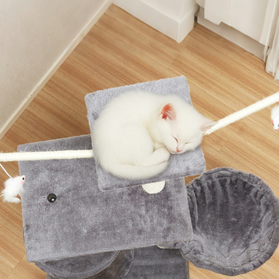 image 1 of Milo & Misty Cat Tree Multilevel with Scratching Posts 146cm