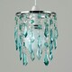 image 3 of ValueLights Ceiling Pendant Light Shade With Teal And Clear Acrylic Jewel Effect Droplets