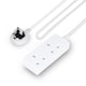 image 1 of GEEPAS 2 Gang Extension Lead, 1M Cable