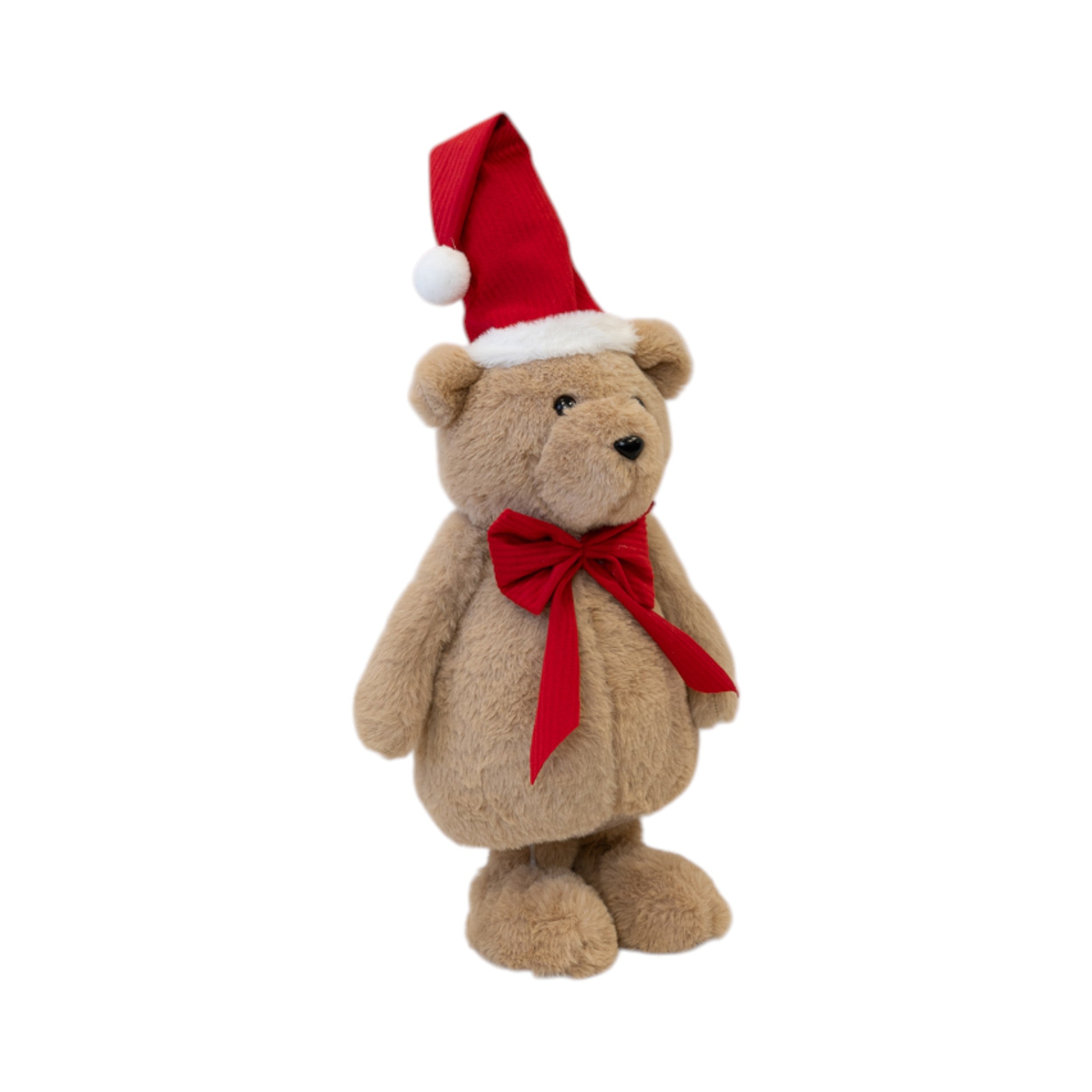 Four Candle Decorative Standing Bear Ornament 40cm in Brown