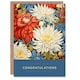 image 1 of Chrysanthemum Flower Pattern Congratulations Her Card