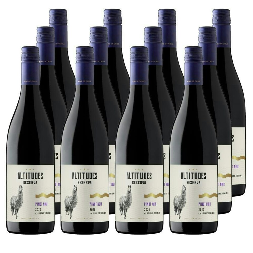 Case of 12 Altitudes Reserva Pinot Noir 75cl Red Wine