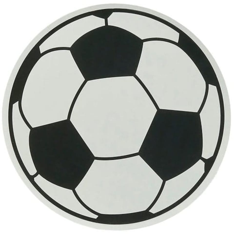 image 1 of Football Round Paper Plates 23cm - Pack of 8