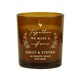image 1 of Personalised Home Amber Glass Candle Brown
