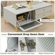 image 8 of COSTWAY TV Stand for 55 Inches 120cm Entertainment Center Grey