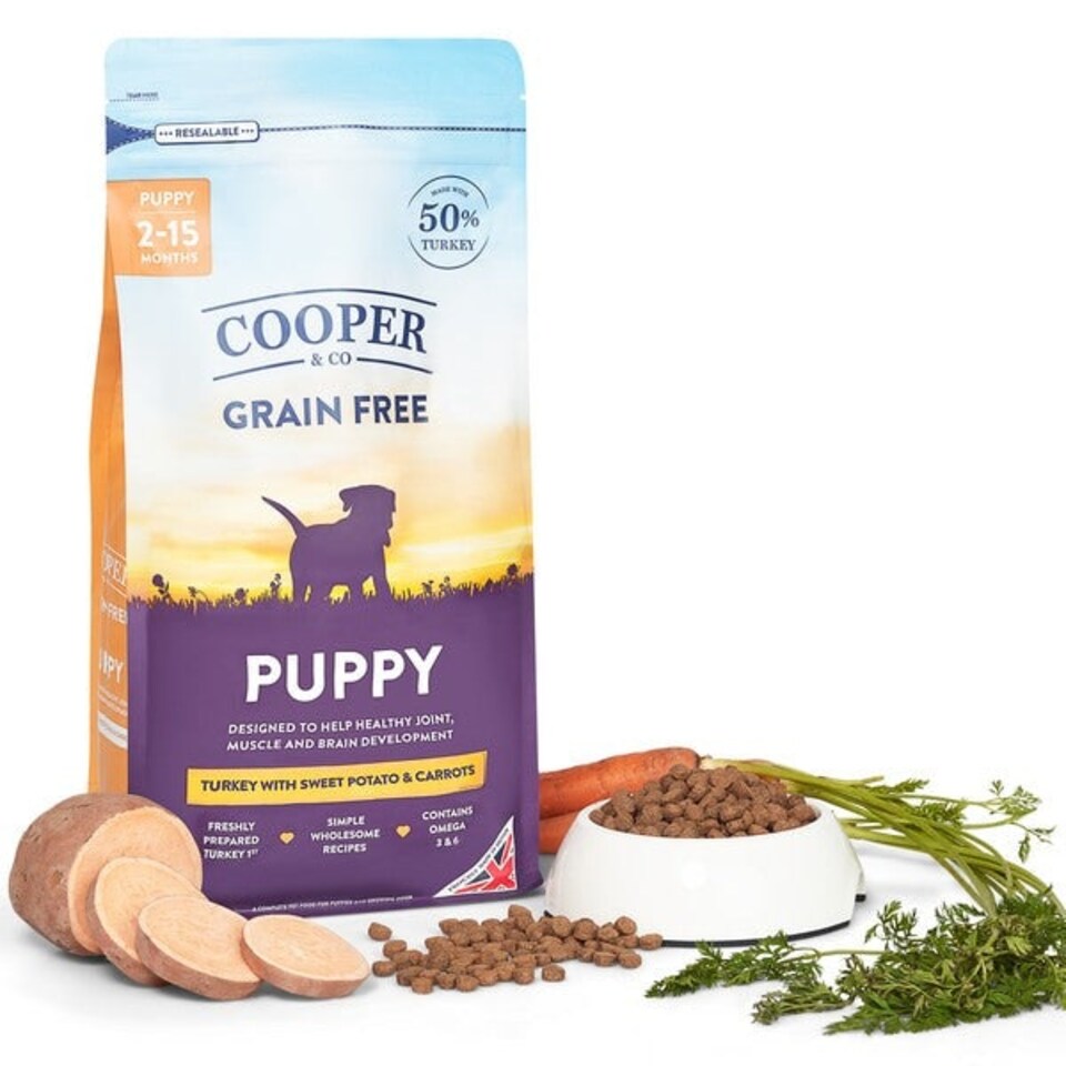 image 1 of Cooper & Co Dried Puppy Food Turkey with Sweet Potato and Carrots - 1.5kg