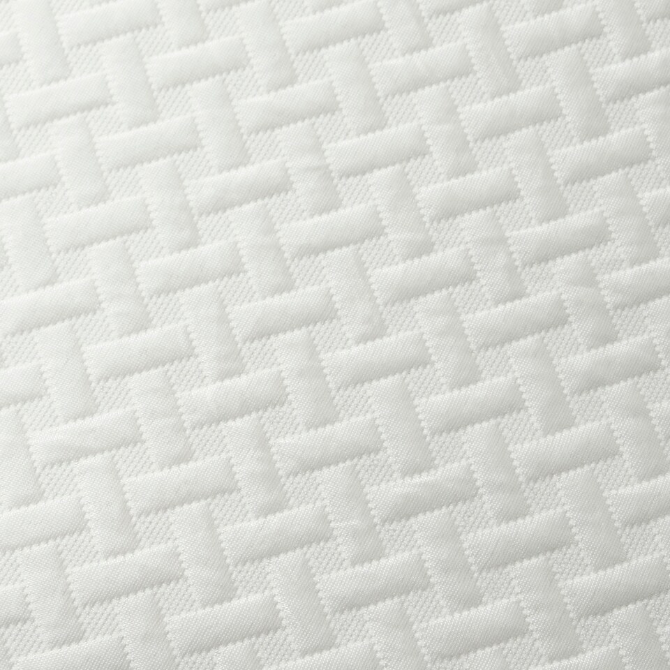 image 1 of OHS Cooling Mattress Protector Soft Breathable Fitted Bed Sheet Topper Pad White | Double