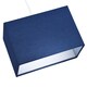 image 4 of Contemporary and Stylish Navy Midnight Blue Linen Fabric Rectangular Lamp Shade | Blue | 12"