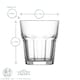 image 3 of LAV Aras Whisky Glasses - 305ml - Clear - Pack of 6 Clear