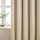 image 3 of furn. The Ultimate Velvet Blackout Pencil Pleat Curtain Pair, Natural, (W)117x (D)183cm | Cream | Natural | One Size