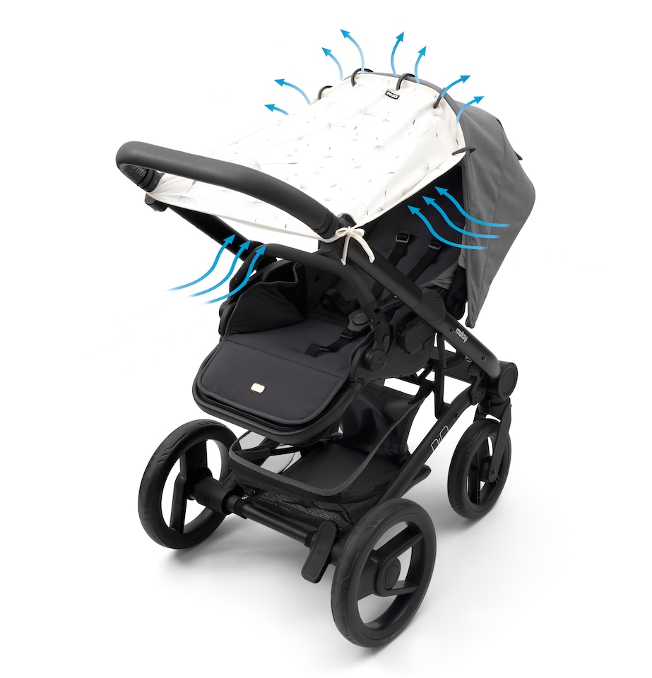 image 1 of Dooky Universal Pram Cover – UPF 50+ Sun Shade for Prams, Pushchairs, Buggies & Car Seats