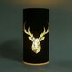 image 3 of 22cm Christmas Decorated Vase - LED Black Glass Vase