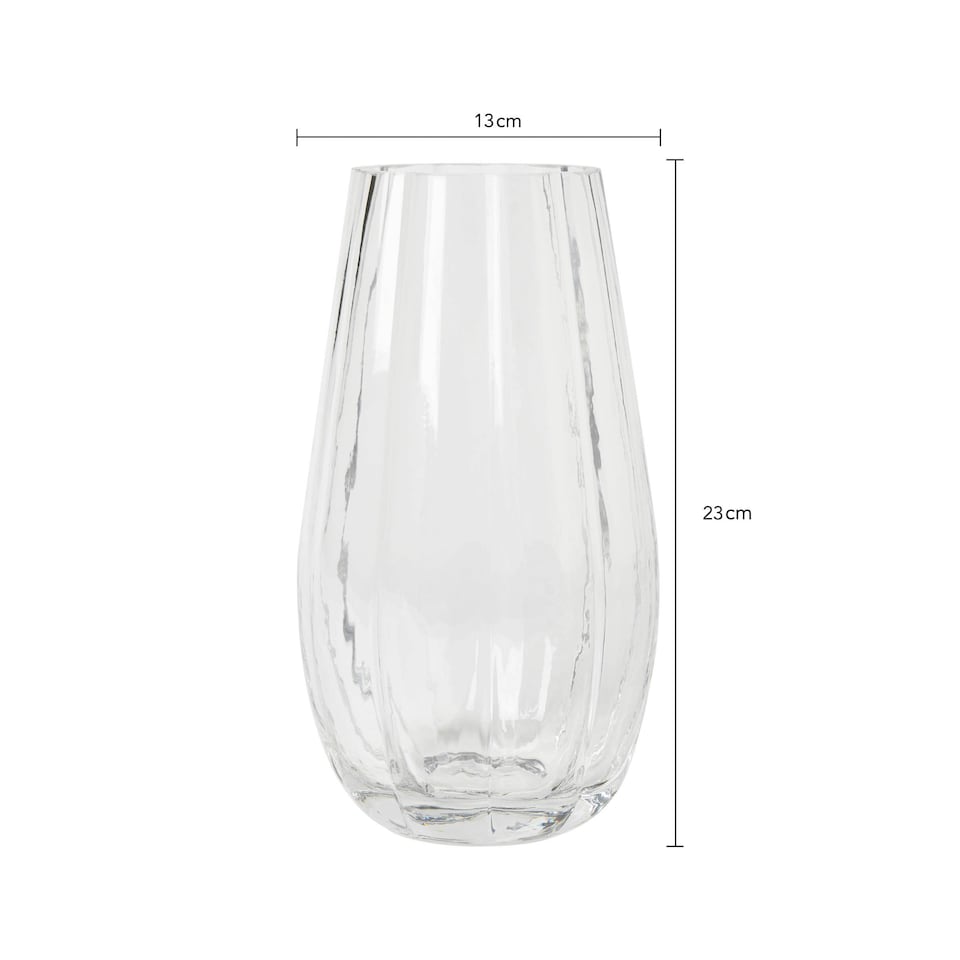 image 1 of BHS Tulip Glass Vase, Clear