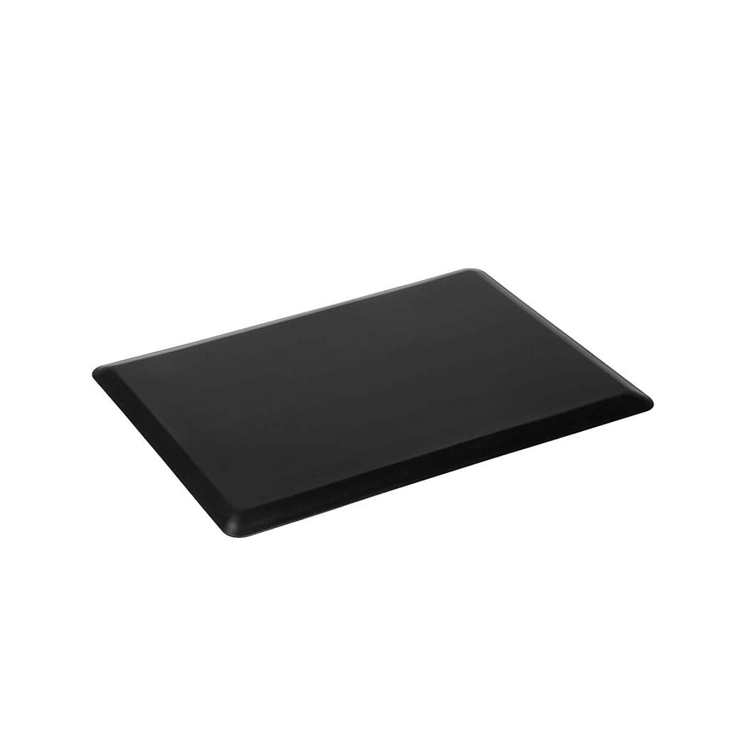 Marlow 50x80cm Anti Fatigue Mat Black Foam Standing Desk Rug for Home Office