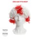 image 4 of Pack of 6 England Supporters Curly Wig Red | One Size