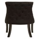image 4 of Interiors by Premier Black Velvet Dining Chair, Curved High Back Office Chair, Aesthetic Velvet Accent chair for Living Room