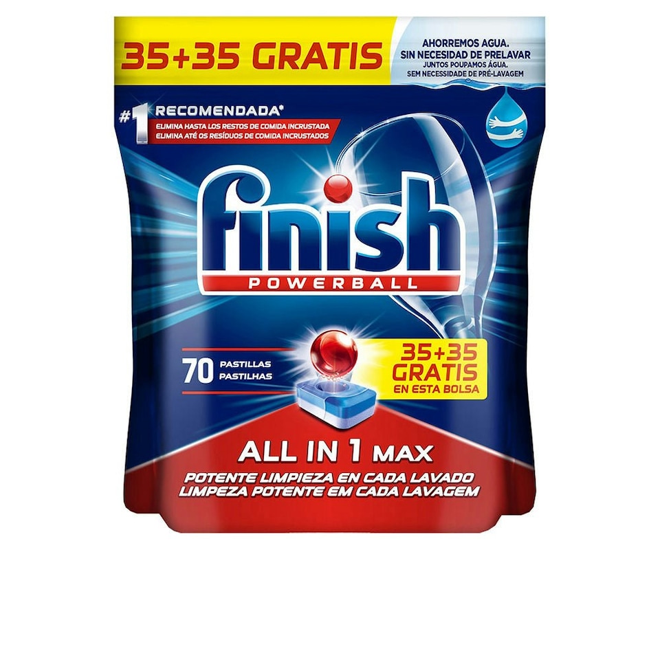 FINISH POWERBALL ALL IN ONE dishwasher 70 tablets N/A | N/A | One Size