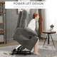 image 3 of HOMCOM Heavy Duty Riser and Recliner Chair Lift Chair for the Elderly, Grey Grey