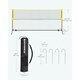 image 2 of Portable Outdoor Badminton and Volleyball Net Set with Adjustable Poles, 4 M, Yellow