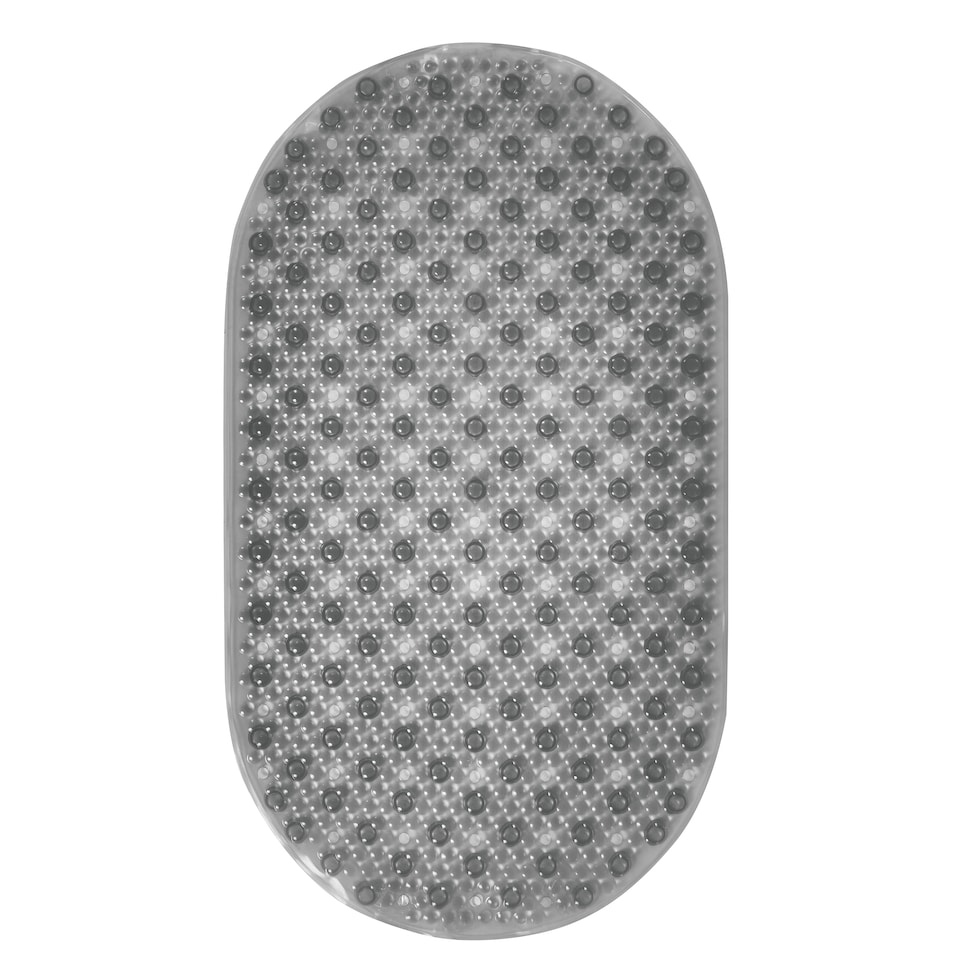 image 1 of Showerdrape Cleo Grey Anti Slip Bath Mat 69cm x 39cm | Grey | 1