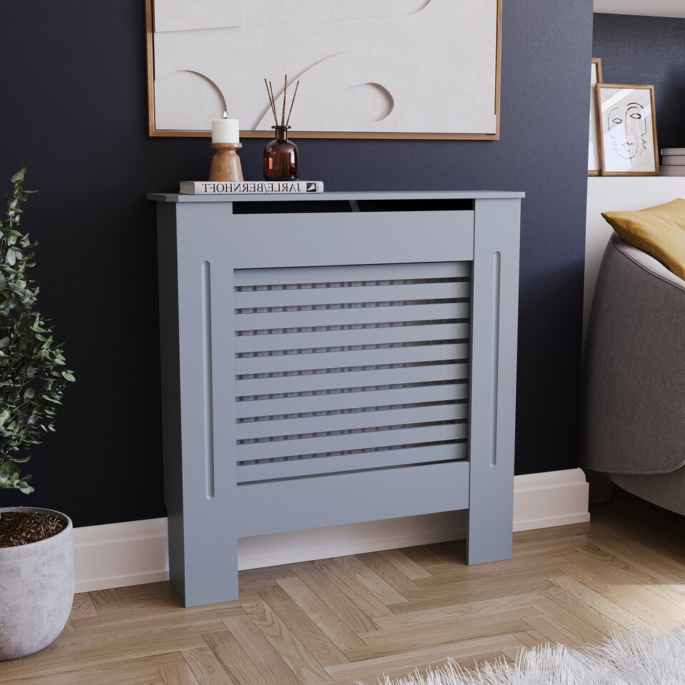image 1 of Vida Designs Milton Radiator Cover Grey, Small