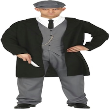 Fancy Dress Adult English Gangster Costume - M