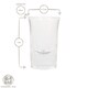 image 3 of Rink Drink Tall Shot Glasses - 25ml - Clear - Pack of 12 | Clear | Clear
