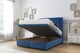 image 2 of Sloomy Ashford Navy Plush Ottoman Bed With Mattress With 26" Strutted Headboard 4'6 Double
