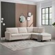 image 8 of Roma 4 Seater Fabric Corner Sofa | Cream | Beige | Three Seater