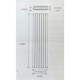 image 2 of 1800mm (H) x 250mm (W) - Stainless Vertical Radiator (Paris) - SINGLE Panel - (1.8m x 0.25m) - Depth 63mm