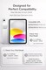 image 2 of KAV Grey iPad Case with 2 Tempered Glass for iPad A16 11th Gen 11 Inch 2025 and iPad 10th Gen 10.9 Inch 2022 Auto Sleep Wake Trifold Stand Slim Shockproof Cover HD Clear Screen Protector