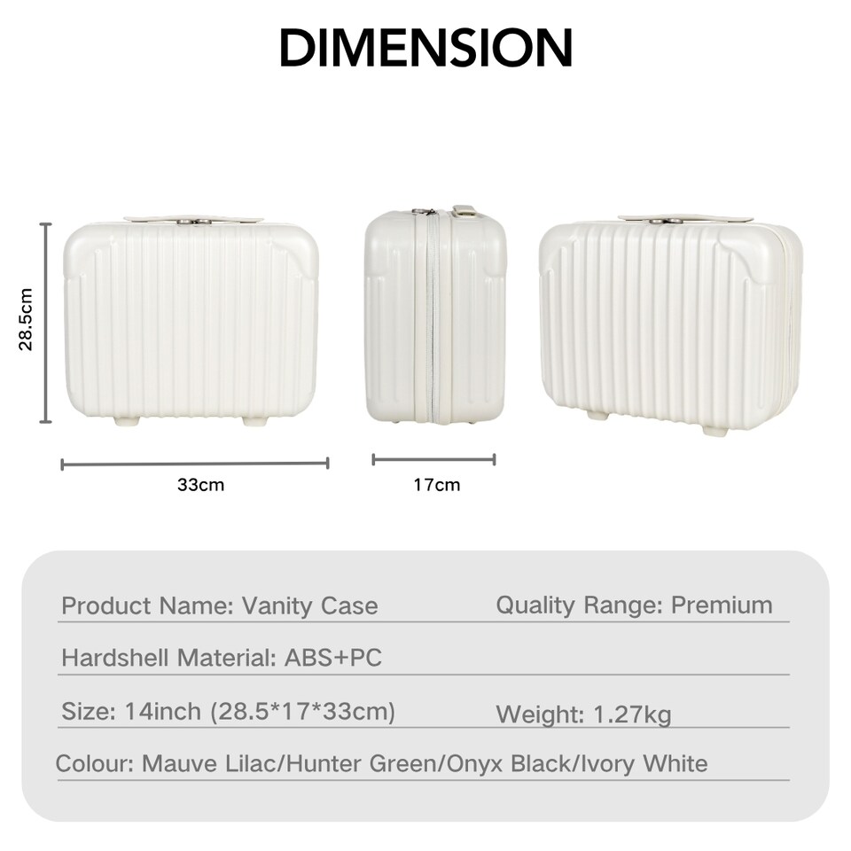 image 1 of Travel Makeup Vanity Case Lightweight Strap-on Toiletries Organiser