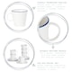 image 2 of Nicola Spring 12 Piece White Farmhouse Espresso Cup & Saucer Set - 90ml | White | White