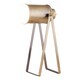 image 3 of First Choice Lighting Set of 2 Antique Brass Tripod Spotlight Style Table Lamp Bronze