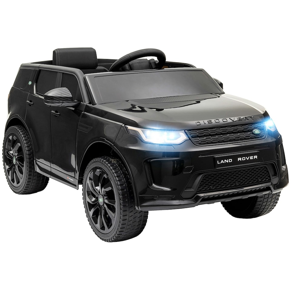 image 1 of AIYAPLAY Licensed Land Rover, Kids Electric Car w/ Remote, Music, Black