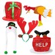 image 1 of 5 Novelty Christmas Hats Red | 5