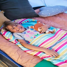 Mountain Warehouse Kids Sleeping Bag 2 Season Camping Childrens Girls Boys Multi