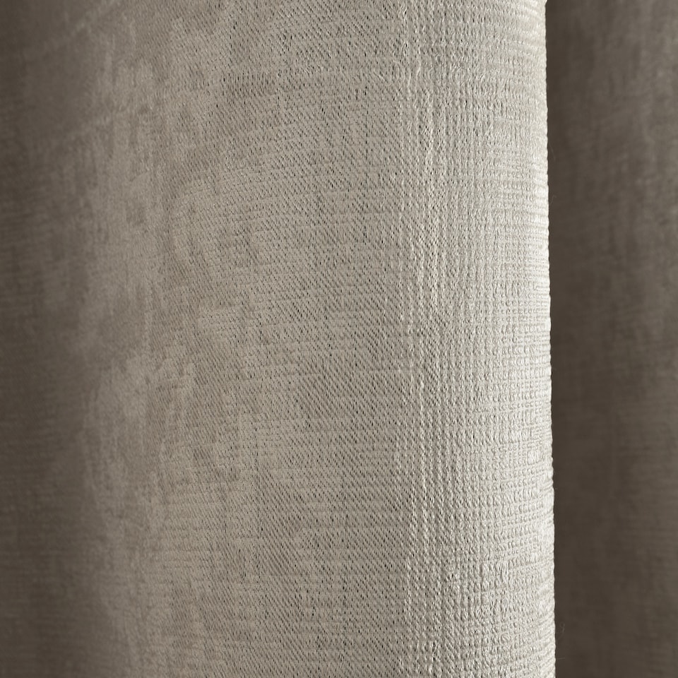 image 1 of Fusion Strata Eyelet Curtains Natural