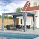 image 2 of Outsunny 3.6 x 3(m) Outdoor Retractable Pergola Gazebo Sun Shade Canopy Curtains