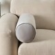 image 2 of OHS Matte Velvet Short Bolster Body Support Cushion, 46x20cm - Grey/Charcoal Grey