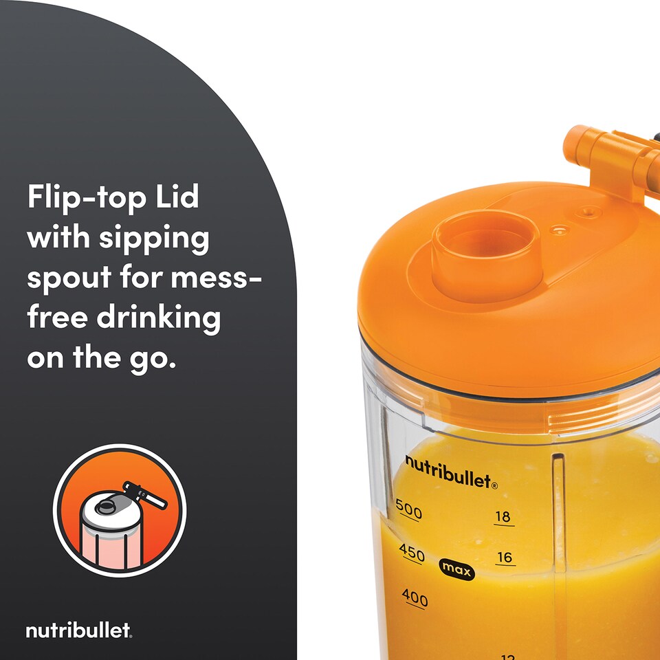 image 1 of nutribullet x McLaren Mastercard F1 Team Flex Portable Blender - Papaya