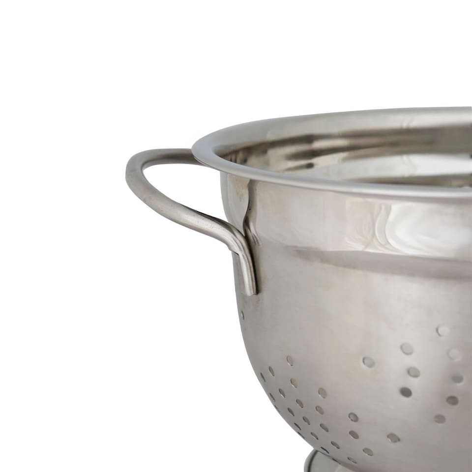image 1 of Argon Tableware Stainless Steel Colander - 21.5cm