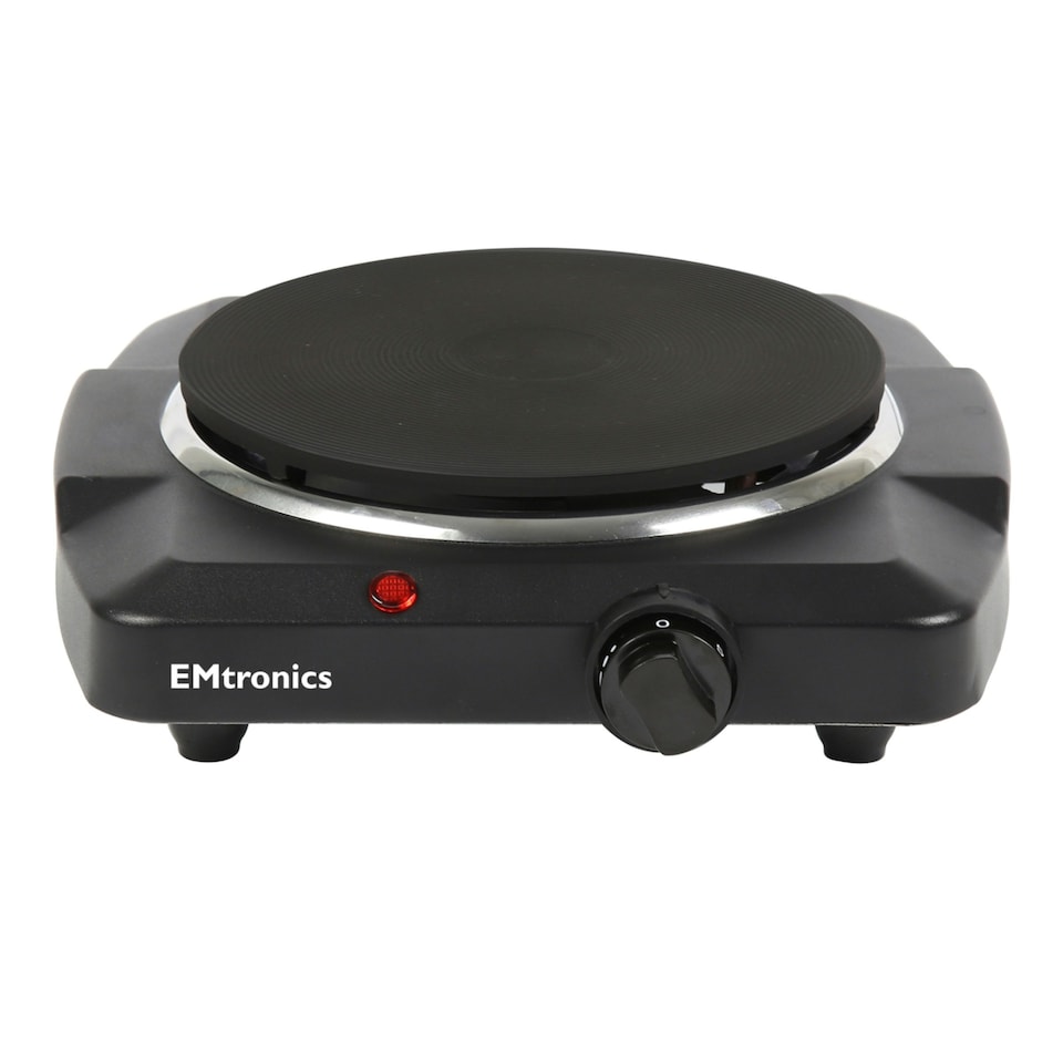 image 1 of EMtronics 1500W Hot Plate - Black