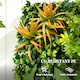 image 4 of Outsunny Grass Wall Panels, Greenery Backdrop Panels, Green | Green | Green, Yellowish-brown, Purple, White | 100 x 100 cm