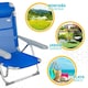 image 6 of Beach Chair Aktive Foldable Blue 48 x 90 x 60 cm (2 Units) N/A