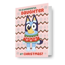 Bluey Daughter Christmas Card