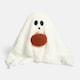 image 2 of OHS Autumnal Halloween Gonk Pumpkin Ghost Ghoul Boo Matte Velvet Boucle Filled Decor Scatter Bed Chair Sofa Cushions Cream | Ghost | 30cm