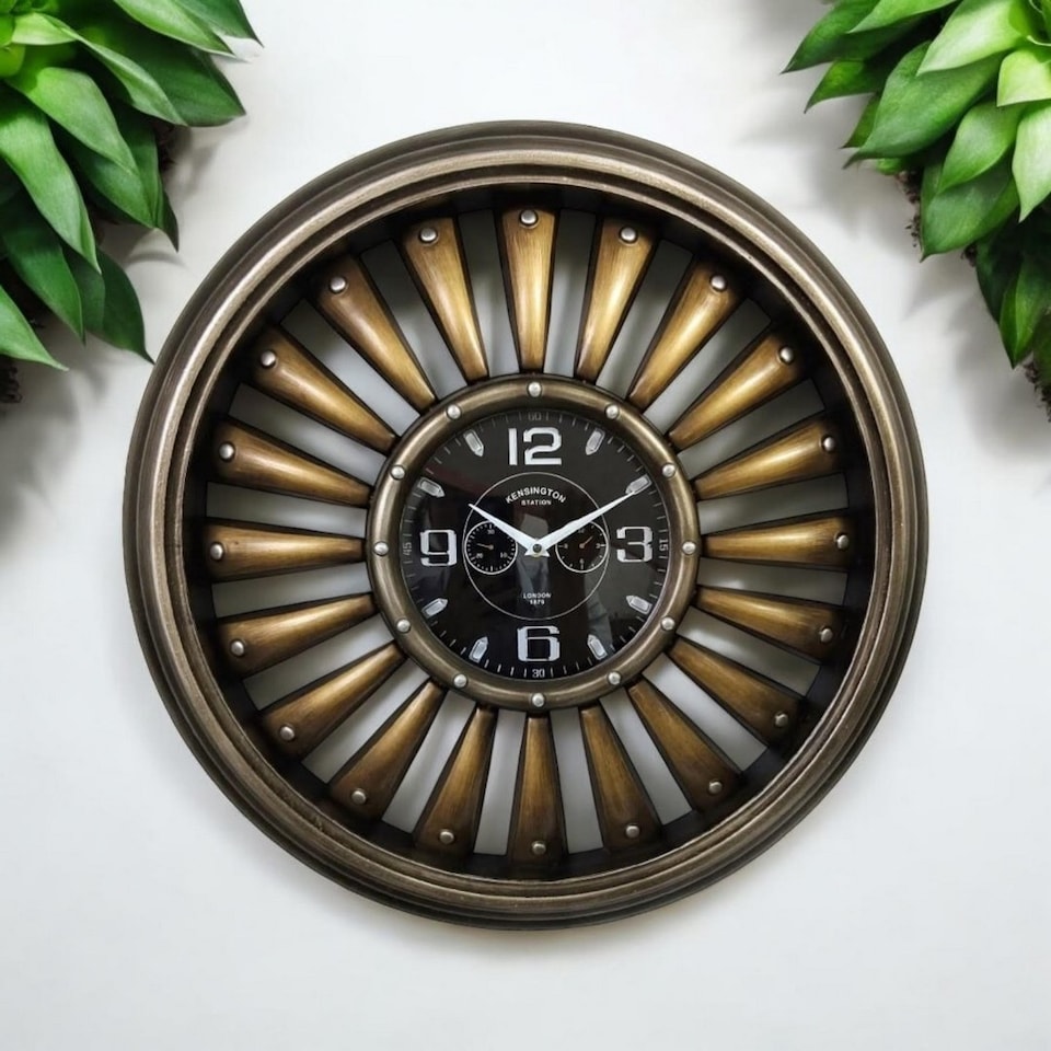 image 1 of Round Wall Clock - L9 x W63 x H63 cm