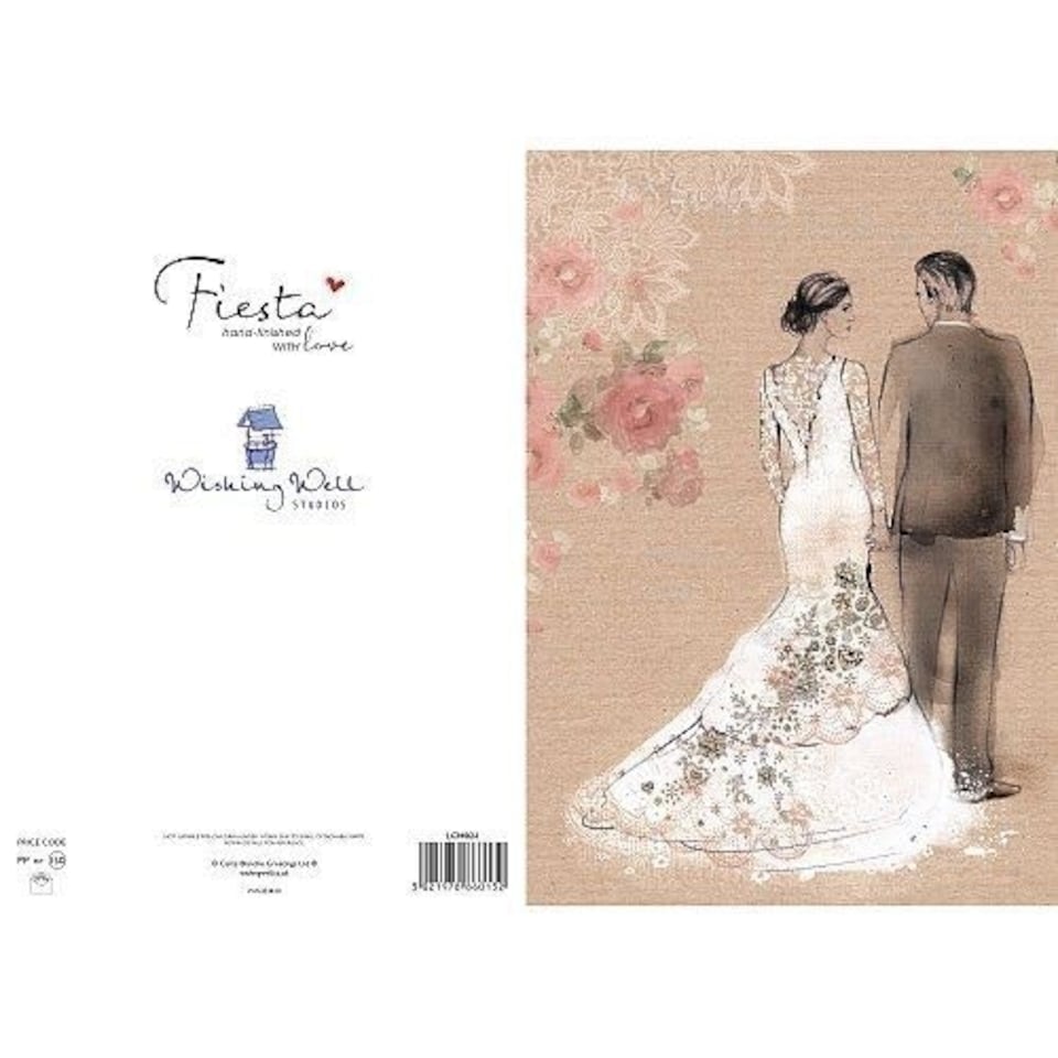 image 1 of Wedding Wife Large Handmade Keepsake Greetings Card