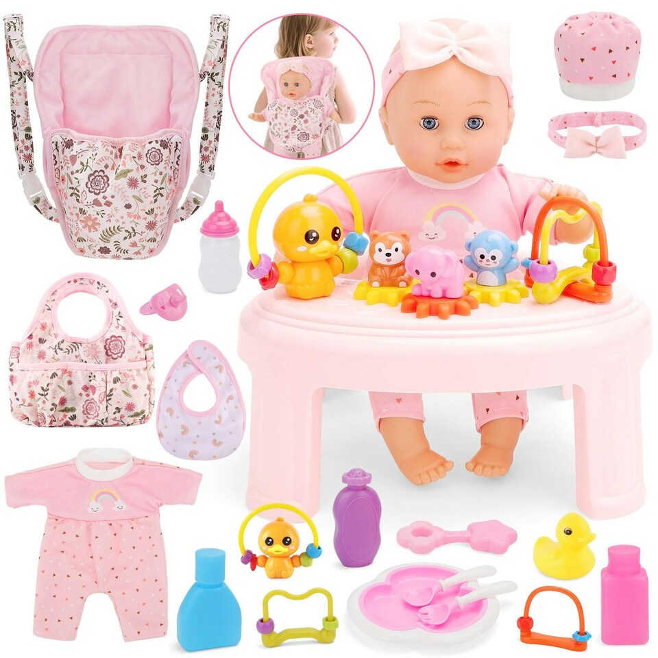 image 1 of Baby Doll Carrier & Feeding Playset